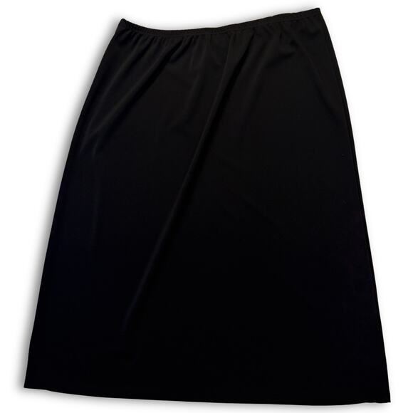 New With Tags Vintage Baby-O A-Line Black Skirt | Women's 16 - Picture 2 of 7